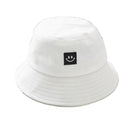 2020 New Smile Face Labeled Children Bucket Hats All Matched Simple Style Caps Kids Bob Hat Summer Fashion Sun Hat