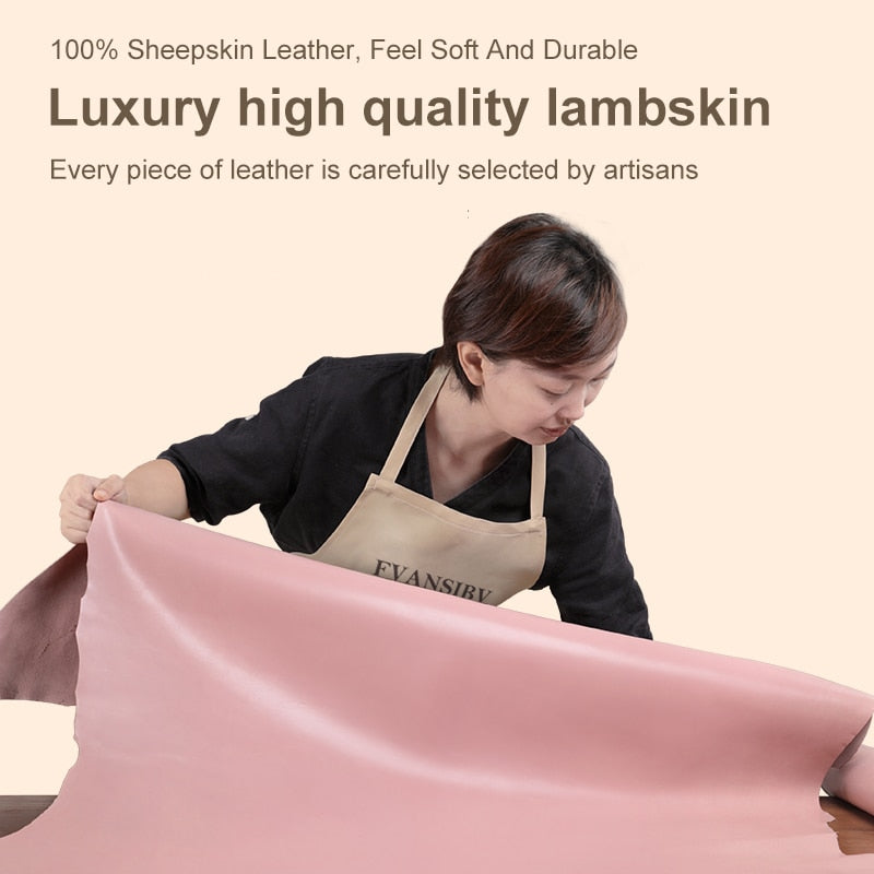 Wallet Women's Long Woven Clutch 2022 New Flip-Style Large-Volume 100% Sheep Leather Sheepskin Luxury Brand Design Money Clips