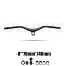 SYNCROS Carbon Fiber Mountain Mountain Integrated MTB Manillar FRASER IC SL -8 -17 -25 Tres especificaciones con tornillos de titanio