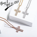 TOPGRILLZ Hip Hop High Quality Cross Pendant Necklace Iced Out Full Micro Pave Cubic Zirconia Pendant Fashion Jewelry For Gift