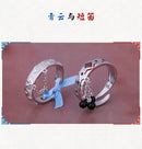 The Untamed Anime Grandmaster of Demonic Cultivation MDZS Cosplay Ring S925 Silver Couple Finger rings Fashion Jewelry Gift