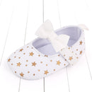 2022 Floral Embroidery Baby Shoes For Newborn Baby Girl Striped Bow First Walker Soft Soles Cute Toddler Anti-Slip Princess Shoe