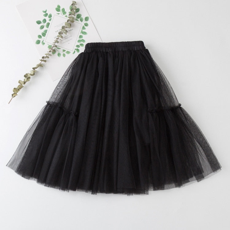 Teen Girls Skirts Embroidery Kids Sequin Skirt for Girls 2022 Summer Dance Long Skirt Princess Skirt Elastic Waist Child Clothes