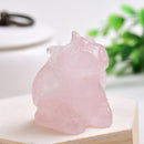 Muñeco tallado a mano de obsidiana Natural, piedra curativa de cristal pulido de dragón, decoración del hogar, figurita coleccionable de arte, manualidades, 1 ud.