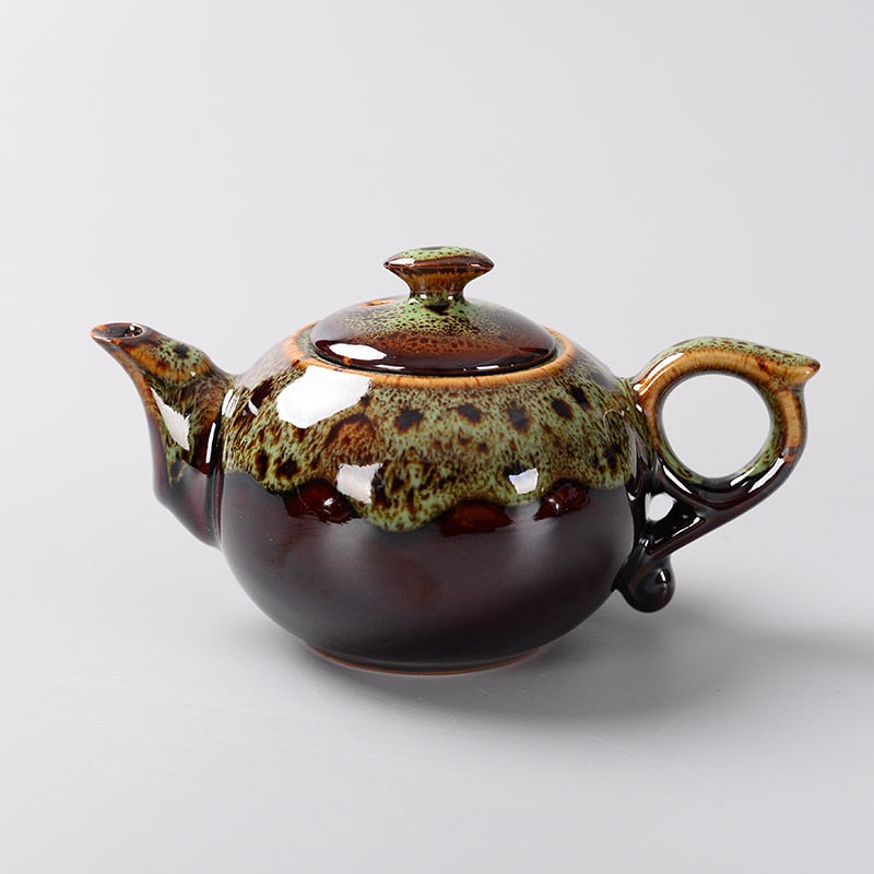 Kiln change glaze Chinese Traditional Tea pot, Elegant Design Tea Sets Service , China Red teapot Creative Gifts