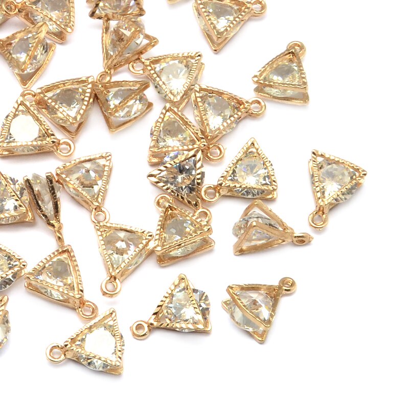 80-160 Uds Zirconia cúbica diamantes de imitación dijes colgantes gota corazón dijes de cristal para joyería DIY pendientes collar fabricación de pulseras