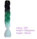 Black Star Hair Ombre Jumbo Extensiones de cabello trenzado Trenzas retorcidas de 24 pulgadas Fibra de cabello sintético para trenzado retorcido para mujeres