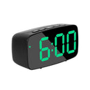 LED Mirror Screen Alarm Clock Creative Digital Clock Voice Control Snooze Time Date Temperature Display Rectangle/Round Style