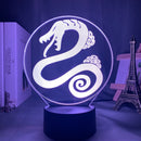 Lámpara de luz nocturna acrílica Manga los siete pecados capitales Gadget para la habitación del hogar luz decorativa Meliodas figura lámpara de mesa para niños regalo