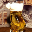 BORREY Unique Beer Cup Funny Wine Glass Whisky Vodka Shot Glasses Creative Bar Cocktail Glass Body Shape Mug Coffee Juice Cup