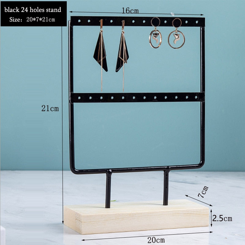 New Steel Stand for Earrings Pendants Bracelets Jewelry Display Stud Earrings Holder Jewellery Rack 3 Colors