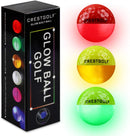Crestgolf Flashing Golf Ball Night Glow Flash Light Glow LED Golf Ball-Six Color for Your Choice