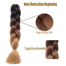 Black Star Hair Ombre Jumbo Extensiones de cabello trenzado Trenzas retorcidas de 24 pulgadas Fibra de cabello sintético para trenzado retorcido para mujeres