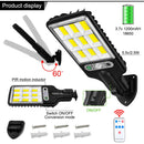 KSIJEH LED Solar Light Outdoor Solar Lamp Solar Powered Sunlight Waterproof PIR Motion Sensor Street Light For Garden Decoration