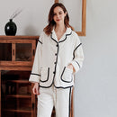 Autumn Winter Flannel Pajamas Set Women Loungewear Warm Thick 2PCS Sleepwear Loose Pijamas Suit Femme Pyjamas Pour Homewear