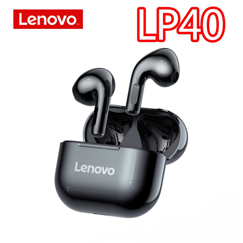 Lenovo LP40 LP6 LP12 LP50 LP60 LP80 Wireless Headphones TWS Earphones Bluetooth Dual Stereo Sports Headset Handfree Bass Earbuds