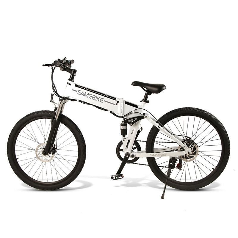 Samebike LO26 48V 500W bicicleta de montaña eléctrica plegable Ebike Eu Plug bicicleta eléctrica 26 pulgadas neumático 10Ah batería de iones de litio bicicleta ciclomotor