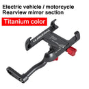 Aluminium-Fahrrad-Handyhalter Motorrad-Rückfahrhalterung 360 Grad drehbarer Lenker für Telefon GPS-Telefonständer