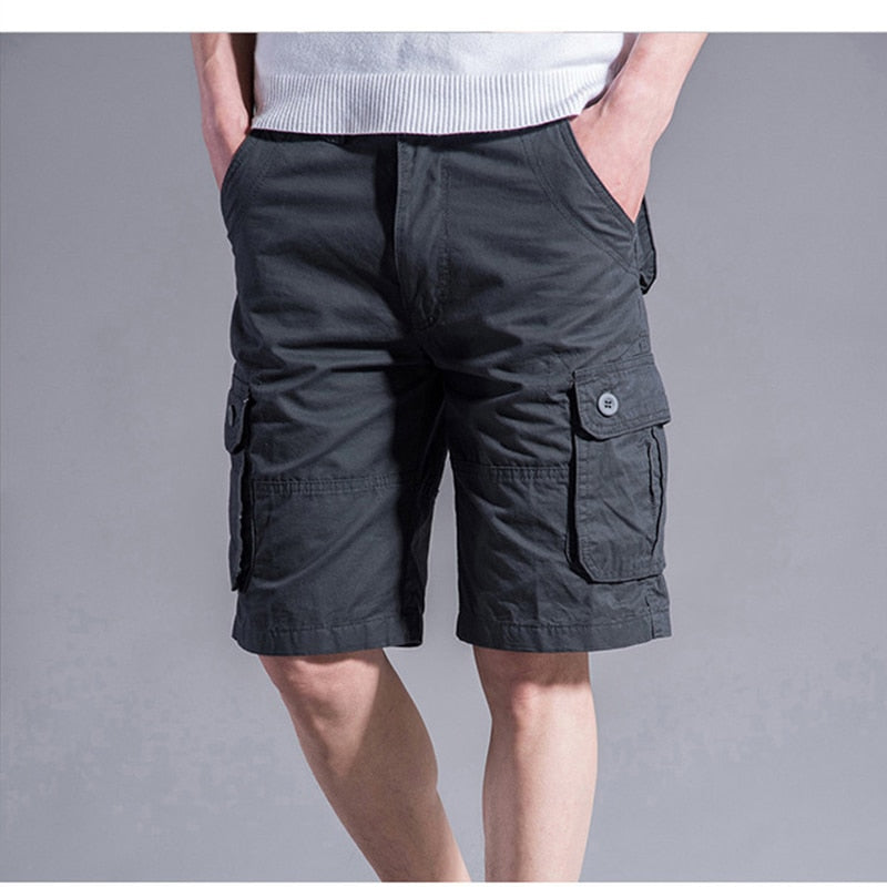 Cargo Shorts Men Summer Casual Mulit-Pocket Shorts 2023 Men Joggers Shorts Trousers Men Breathable Big Tall 42 44 46 Large Size