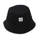 2020 New Smile Face Labeled Children Bucket Hats All Matched Simple Style Caps Kids Bob Hat Summer Fashion Sun Hat