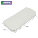 Miababy 5/10 Uds 4 capas de tela de algodón de bambú pañal de tela lavable para pañales de bebé 35*13,5 cm pañal de bebé