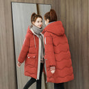 2022 Winter Frauen Jacke Mäntel Lange Parkas Weibliche Daunen Baumwolle Mit Kapuze Mantel Dicke Warme Jacken Winddicht Casual Student Mantel