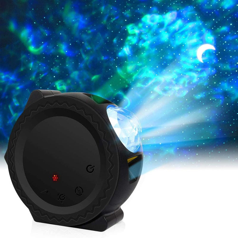 LED 3 in 1 6 colors ocean wave starry sky projector laser star moon night light galaxy nebula lamp music voice control for kids