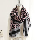 2021 Fashion Women Gradient Leopard Print Scarf Soft Pretty Big 180*100cm Leopard Stole Thin Warm Large Shawls cachecol Wraps