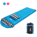 Desert&amp;Fox Soft Flannel Sleeping Bags with Pillow for Adult Kids Winter Sleeping Bag Warm Lining Hiking Camping Bags with Sack