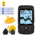 LUCKY FF718LiD Real-waterproof Fish Finder 200KHz/83KHz Dual Sonar Frequency 100M Detection Depth Alarm Detector