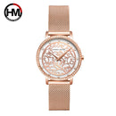 Women Watches Leather Wristwatch Fashion 3D Engraving Japanese Quartz Waterproof hot Top Luxury Brand Waterproof Relogio Feminio