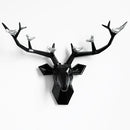 Resin 3d Big Deer Head Wall Decor for Home Satue Decoration Accessories Abstract Sculpture Modern Animal Head wall Decoration