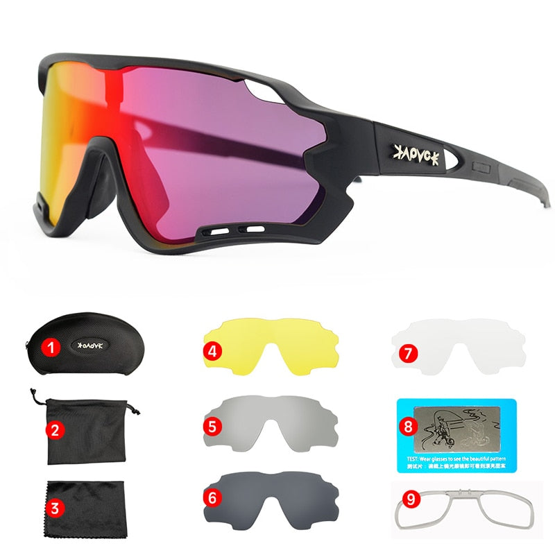 MTB Fahrradbrille Mann Frau Radfahren Sonnenbrille Uv400 Polarisierte Fahrradbrille Sport Racing Reitbrille Ciclismo 1 Linse