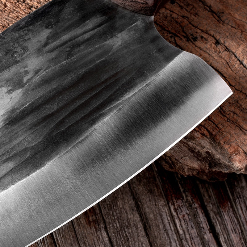 Handmade Forged Kitchen Traditional Knives Cleaver Kitchen Knife Chopping Knife Chinese Knife Super Sharp Blade Chef Knives