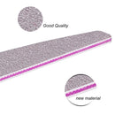 50 Uds. Limas de uñas de marca 100/180 pulidor de manicura pulidor profesional lijado media luna salón Nail Art Lima herramientas belleza al por mayor