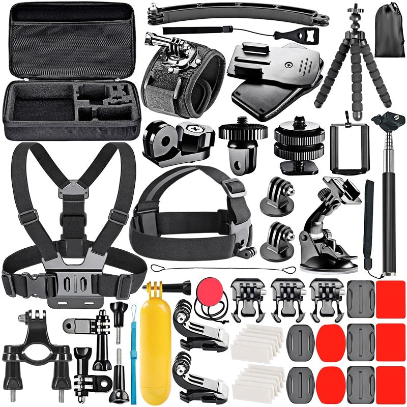 Kit de accesorios para cámara de acción Neewer para GoPro Hero 8 Max 7 6 5 4 Black GoPro 2018 Session Fusion DJI AKASO APEMAN Campark SJCAM