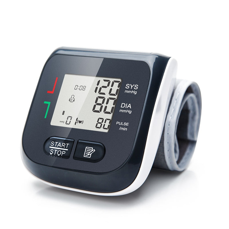 Yongrow Medical Digital muñeca Monitor de presión arterial ritmo cardíaco pulso medidor medida esfigmomanómetro PR