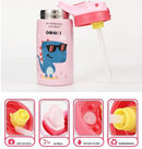 Hot Sales  Cute Children Powdered Milk Kettle Cartoon Stainless Steel 316 Straw Thermos Flasks Baby&
