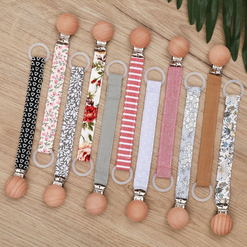 Pacifier Chain Strap Teether Nipple Holder Soother Belt Cotton Linen Baby Pacifier Chain Clip Newborn Toddler Dummy Nursing Care