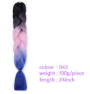 Black Star Hair Ombre Jumbo Extensiones de cabello trenzado Trenzas retorcidas de 24 pulgadas Fibra de cabello sintético para trenzado retorcido para mujeres