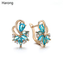 4 Farbe Edle Natürliche Zirkon Blume Ohrstecker Rot Grün Farbe Hochwertige Ohrringe Für Frau Ästhetisches Luxus Schmuck Geschenk