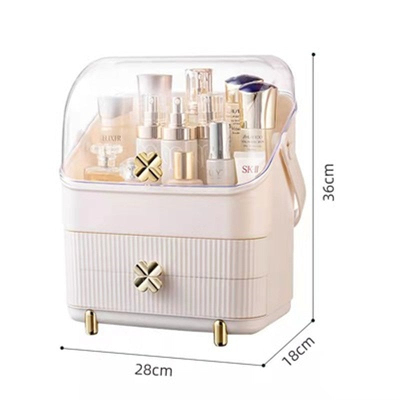 Makeup Organizer For Cosmetic Large Capacity Cosmetic Storage Box Organizer Desktop Jewelry Nail Polish Makeup Drawer Container