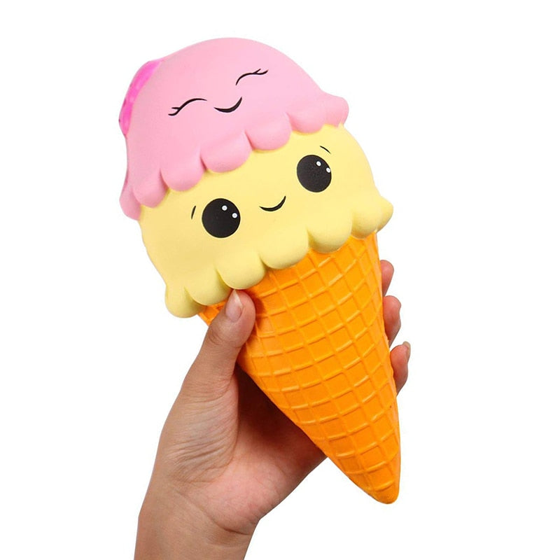 New Squishy Kawaii Ice Cream Slow Rising Gags Praktische Witze Spielzeug Squish Antistress Kawaii Squishies Squeeze Food Wholesale
