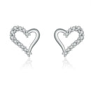 Aros Plata 925 Mujer Love Heart Conch Earring For Women Making Jewelry Gift Wedding Pendientes Engagement Earrings 2022 Trendy