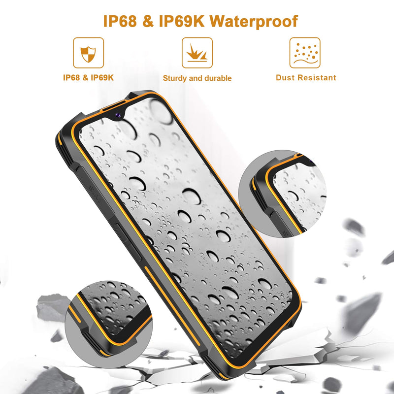 Cubot KingKong 5 Pro IP68/IP69K Teléfono resistente al agua Teléfono resistente 8000mAh 48MP Cámara triple Android 11 NFC 64GB Global 4G LTE