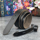 Vintage Leather Belts Without Buckles Men Belt Ceinture Homme Retro Mens Leather Belts Without Buckles 95-130CM SP07
