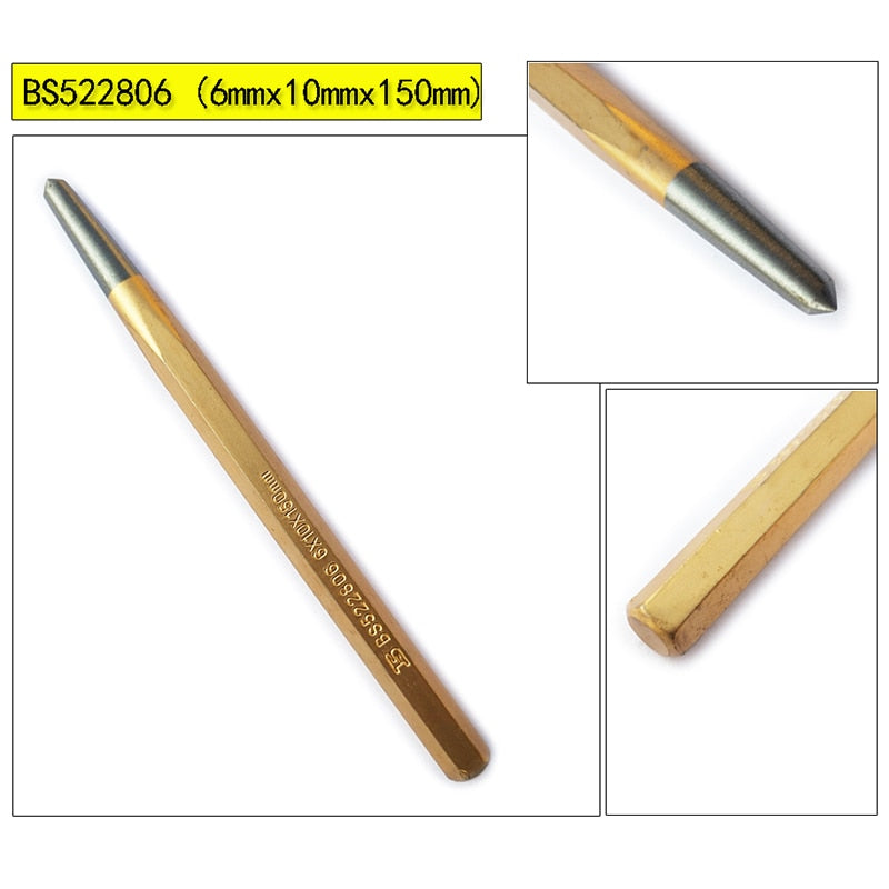 BOSI 1PC Center Punch Cold Chisel Solid Pin Punching