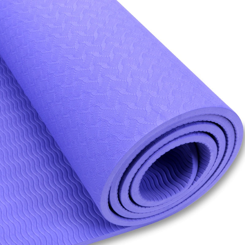 Esterilla de Fitness ampliada de 183cm, esterilla de Yoga para hombres, esterilla de ejercicio para gimnasio, Esterilla, Tapete de Yoga, almohadilla alargada antideslizante para principiantes con bolsa de Yoga