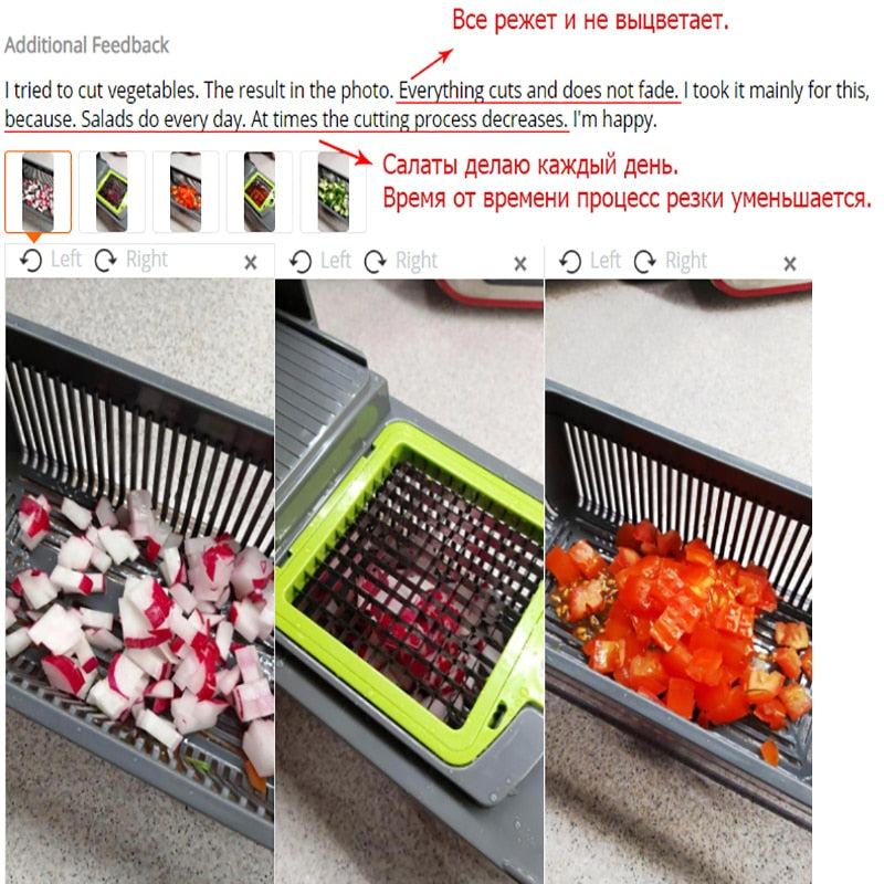 Gemüseschneider Mandolinenhobel Obstwerkzeug Schredder Schäler Knoblauchhacker Kartoffel Karotten Reibe Salat Maker Küchenhelfer