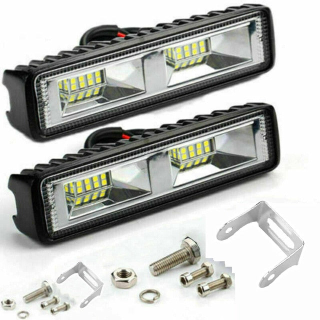 LED Headlights 12-24V For Auto Motorcycle Truck Boat Tractor Trailer Offroad Working Light 36W LED Work Light Spotlight